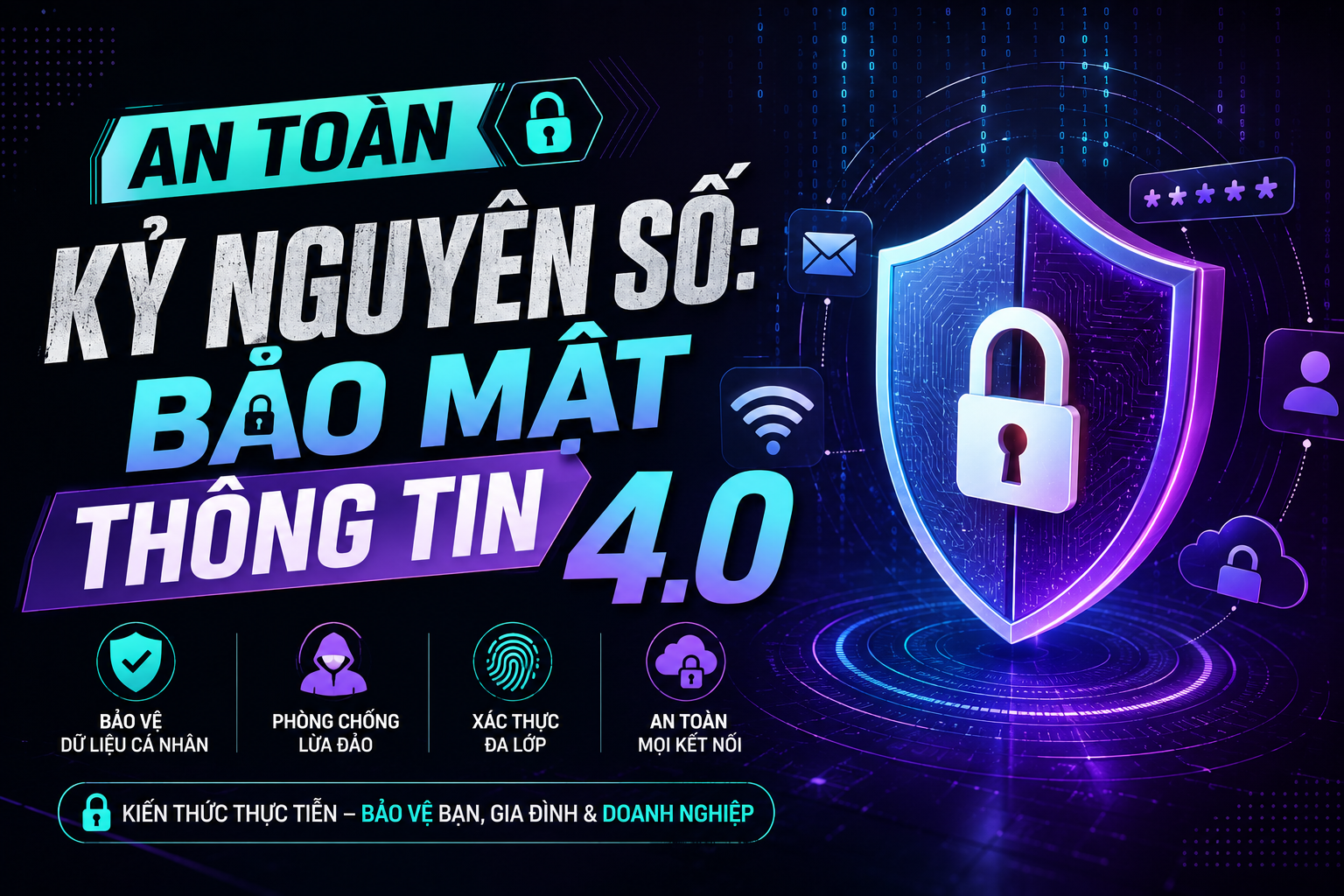An toàn kỷ nguyên số: Bảo mật thông tin 4.0