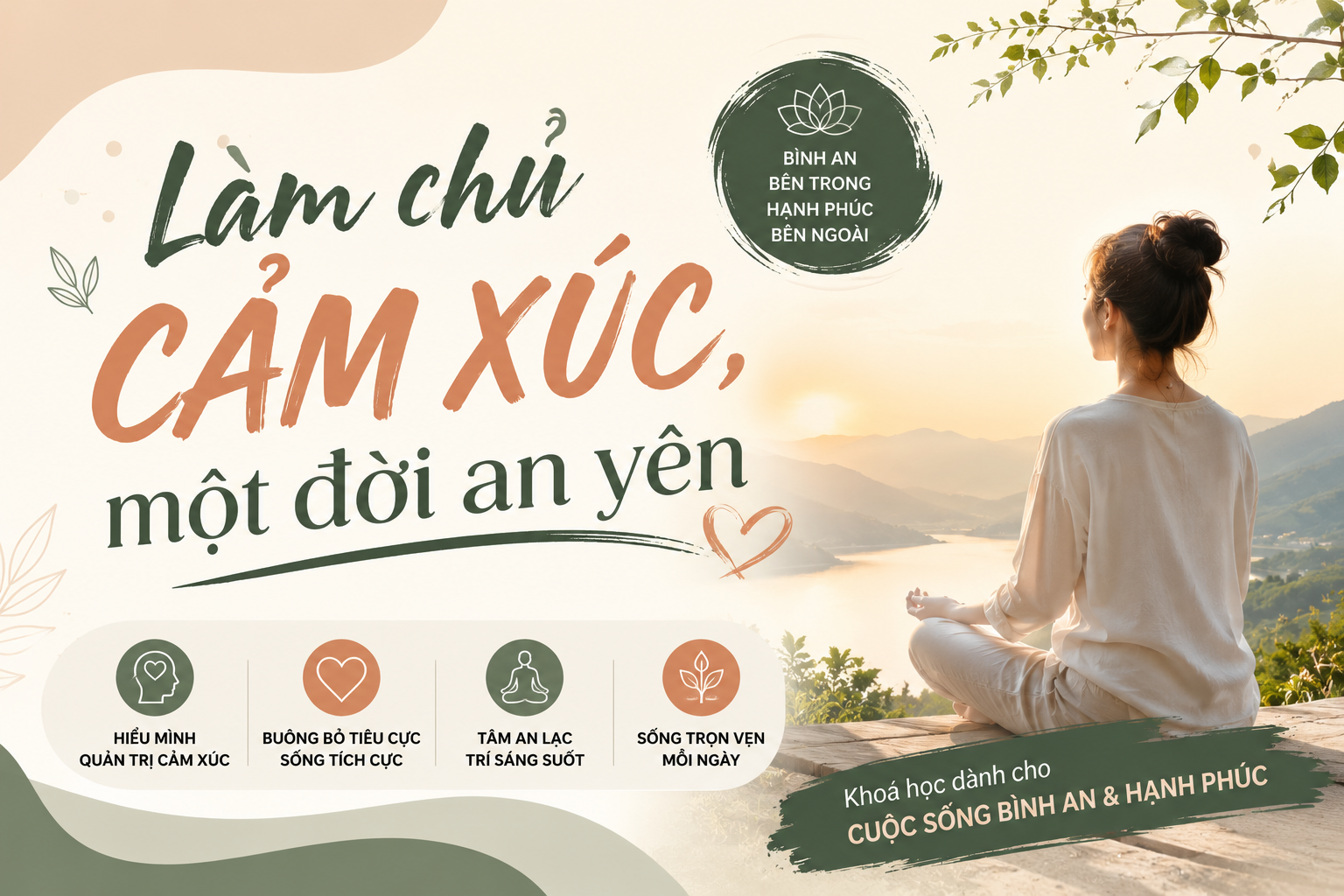 Làm chủ cảm xúc, một đời an yên